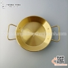 Chảo vàng inox phong cách Hàn Quốc chuyên dụng bày đồ ăn, gà rán, hải sản