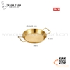 Chảo vàng inox phong cách Hàn Quốc chuyên dụng bày đồ ăn, gà rán, hải sản