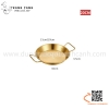 Chảo vàng inox phong cách Hàn Quốc chuyên dụng bày đồ ăn, gà rán, hải sản