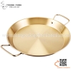 Chảo vàng inox phong cách Hàn Quốc chuyên dụng bày đồ ăn, gà rán, hải sản