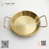Chảo vàng inox phong cách Hàn Quốc chuyên dụng bày đồ ăn, gà rán, hải sản
