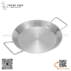 Chảo inox trưng bày đồ ăn, gà rán mang đặc trưng phong cách Hàn Quốc