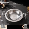 Nồi lẩu inox hai quai dẹt màu trắng nhiều kích thước, Nồi lẩu inox cao cấp phong cách sang trọng