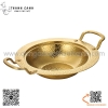 Nồi lẩu vân vàng inox sâu lòng hai quai dẹt, Nồi lẩu inox phong cách Hàn Quốc sang trọng