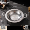 Nồi lẩu inox hai quai dẹt màu trắng nhiều kích thước, Nồi lẩu inox cao cấp phong cách sang trọng