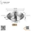 Nồi lẩu 2 ngăn sóng cách điệu, nồi lẩu inox với nhiều kích cỡ khác nhau