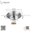 Nồi lẩu 2 ngăn sóng cách điệu, nồi lẩu inox với nhiều kích cỡ khác nhau