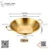Nồi lẩu hàn quốc màu trắng và màu vàng, nồi lẩu inox cao cấp với nhiều kích thước khác nhau