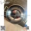 Nồi lẩu hai ngăn nhám thời trang, chảo lẩu inox màu trắng, màu vàng
