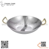 Nồi lẩu hai ngăn nhám thời trang, chảo lẩu inox màu trắng, màu vàng