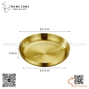 Chảo inox có tay cầm màu vàng , màu bạc kích thước 18cm, 20cm, khay ăn inox có tay cầm, đĩa ăn inox có tay cầm