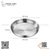 Chảo inox có tay cầm màu vàng , màu bạc kích thước 18cm, 20cm, khay ăn inox có tay cầm, đĩa ăn inox có tay cầm
