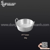 Chảo inox đựng sốt đáy bằng có hai quai cầm, Chén đựng gia vị nước sốt nước chấm inox 304