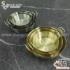 Chảo inox đựng sốt đáy bằng có hai quai cầm, Chén đựng gia vị nước sốt nước chấm inox 304