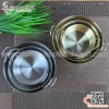 Chảo inox đựng sốt đáy bằng có hai quai cầm, Chén đựng gia vị nước sốt nước chấm inox 304