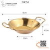 Chảo inox sâu lòng bày đồ ăn, sườn cay món Thái có hai quai cầm