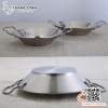Chảo inox sâu lòng bày đồ ăn, sườn cay món Thái có hai quai cầm