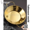 Chảo inox sâu lòng bày đồ ăn, sườn cay món Thái có hai quai cầm