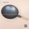Chảo thép sâu lòng có tay cầm cán gỗ Hongkong, chảo thép carbon phủ chống dính