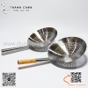 Chao inox đục lỗ , Vợt inox đục lỗ, chao xương inox cán gỗ, chao đục lỗ cán inox