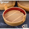 Chậu vân gỗ chất liệu nhựa ABS có tay cầm bày ca hồi, sashimi, hải sản cao cấp