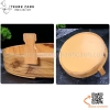 Chậu vân gỗ chất liệu nhựa ABS có tay cầm bày ca hồi, sashimi, hải sản cao cấp