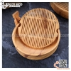 Chậu vân gỗ chất liệu nhựa ABS có tay cầm bày ca hồi, sashimi, hải sản cao cấp