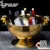 Xô ngâm rượu đầu hươu cỡ lớn, bâu rượu inox có chân đế ĐK 39cm