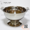 Xô ngâm rượu đầu hươu cỡ lớn, bâu rượu inox có chân đế ĐK 39cm