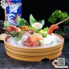 Chậu gỗ bày sushi, sashimi giả nhựa phong cách Nhật Bản