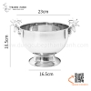 Bâu inox ướp lạnh chai bia rượu vang tại bàn có chân đế