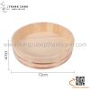 Chậu gỗ tròn trộn cơm sushi, chậu gỗ sushi