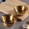 Chén uống rượu gạo Hàn Quốc màu vàng sang trọng 3 kích thước khác nhau