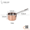 Cốc rót sốt, Cup đong inox, thìa định lượng inox 304 màu vàng hồng cao cấp