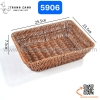 Rổ mây hình chữ nhật màu nâu nhiều kích cỡ