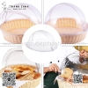 Nắp chụp nhựa tròn 40cm ( KHÔNG ĐI KÈM KHAY ), nắp lật tròn chuyên dụng cho khay bánh mỳ hoặc quầy buffet