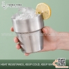 Cốc inox hai lớp cách nhiệt kiểu dáng Hàn Quốc nhiều dung tích khác nhau