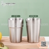 Cốc inox hai lớp cách nhiệt kiểu dáng Hàn Quốc nhiều dung tích khác nhau