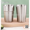 Cốc inox hai lớp cách nhiệt kiểu dáng Hàn Quốc nhiều dung tích khác nhau