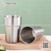Cốc inox hai lớp cách nhiệt kiểu dáng Hàn Quốc nhiều dung tích khác nhau