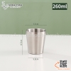 Cốc inox hai lớp cách nhiệt kiểu dáng Hàn Quốc nhiều dung tích khác nhau