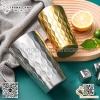 Cốc inox hai lớp van sóng nước màu trắng , màu vàng