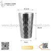 Cốc inox hai lớp van sóng nước màu trắng , màu vàng