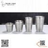 Cốc Inox, ly inox 304 hai lớp hoa văn tổ ong màu TRẮNG. Ly inox uống nước uống cà phê uống bia cách nhiệt