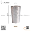 Cốc Inox, ly inox 304 hai lớp hoa văn tổ ong màu TRẮNG. Ly inox uống nước uống cà phê uống bia cách nhiệt