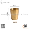 Cốc inox kim cương màu Vàng , ly inox tổ ong vàng , kết cấu hai lớp giữ nhiệt bằng inox 304 cao cấp