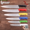 Dao inox làm bếp cán nhựa 6 màu, lưỡi dao inox đủ kích thước chuyên dụng trong nhà hàng