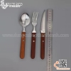Bộ dao thìa dĩa ăn bít tết cán gỗ loại một cao cấp