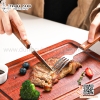 Bộ dao thìa dĩa ăn bít tết cán gỗ loại một cao cấp