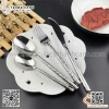 Bộ dao thìa dĩa thân nhám inox 304 cao cấp, bộ dao muỗng nĩa dùng trong khách sạn 5 sao